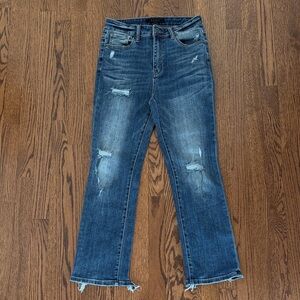 Risen Kick Flare Step Hem Jeans